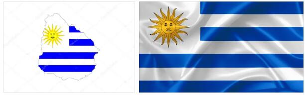 Uruguay Flag and Map